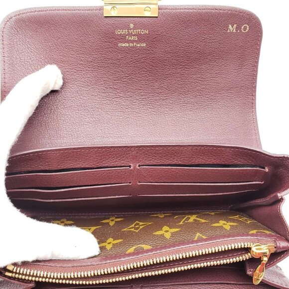 100% Authentic Louis Vuitton Brown Monogram Long Wallet - Picture 12 of 16